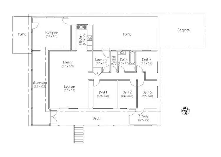 Floorplan of Homely house listing, 456 Cygnet Coast Road, Petcheys Bay TAS 7109