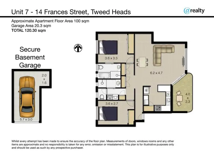 Floorplan of Homely apartment listing, 7/14 Frances Street, Tweed Heads NSW 2485