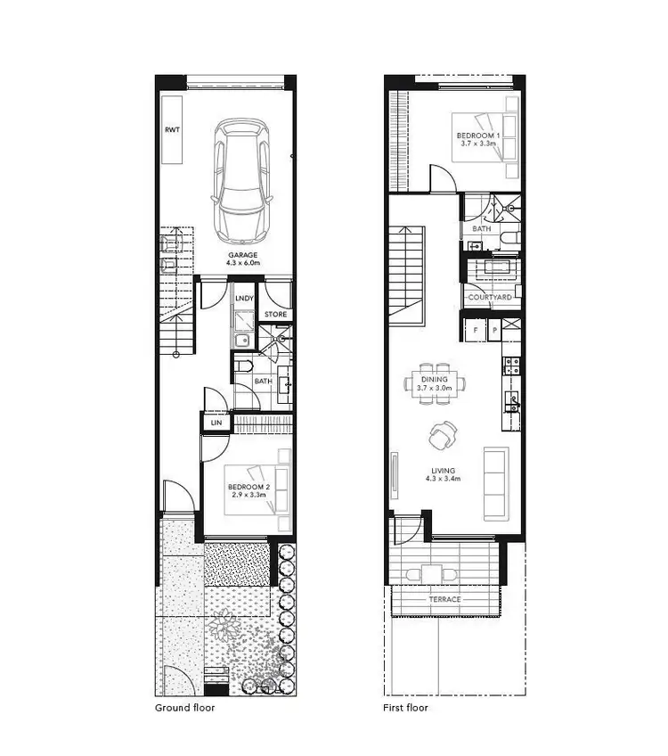 Floorplan of Homely townhouse listing, Lot 5/430 Blackshaws RD, Altona North VIC 3025