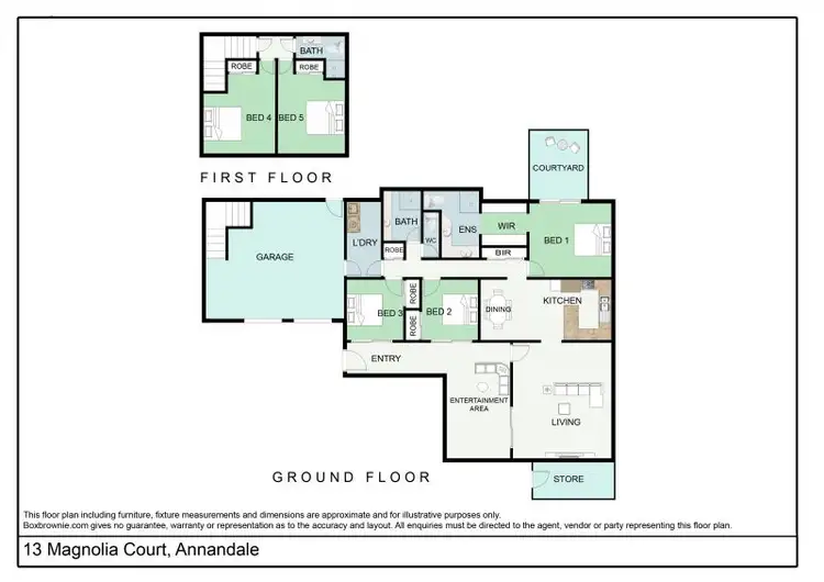 Floorplan of Homely house listing, 13 Magnolia Court, Annandale QLD 4814