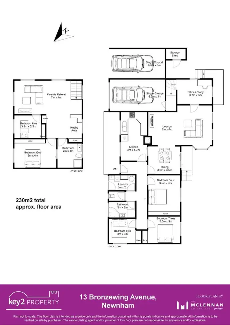 Floorplan of Homely house listing, 13 Bronzewing Avenue, Newnham TAS 7248