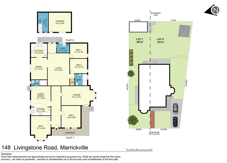 Floorplan of Homely house listing, 148 Livingstone Road, Marrickville NSW 2204
