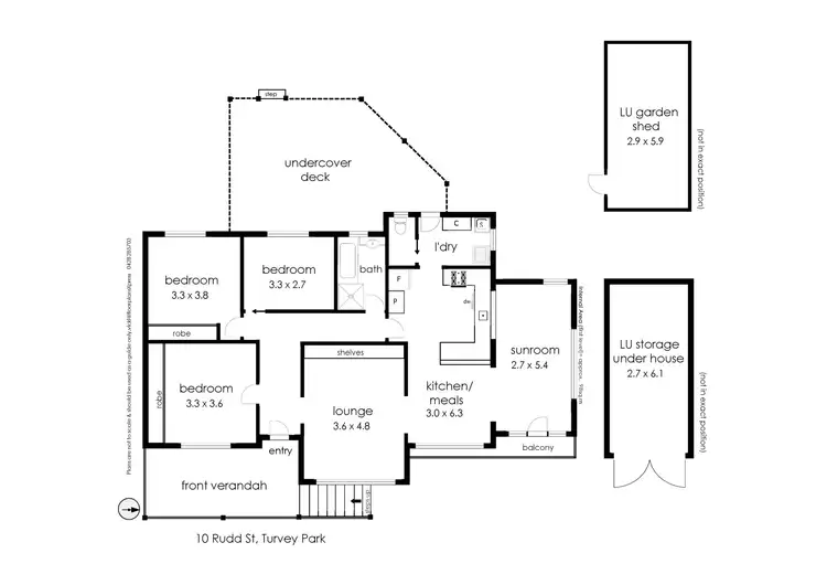 Floorplan of Homely house listing, 10 Rudd Street, Turvey Park NSW 2650