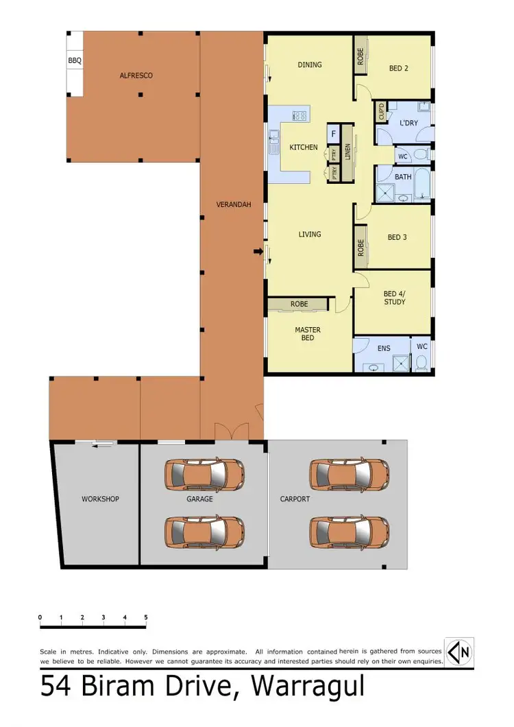 Floorplan of Homely house listing, 54 Biram Drive, Warragul VIC 3820