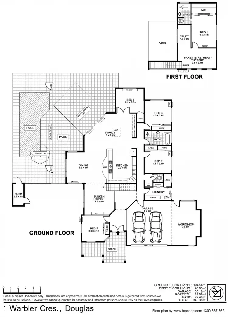 Floorplan of Homely house listing, 1 Warbler Crescent, Douglas QLD 4814