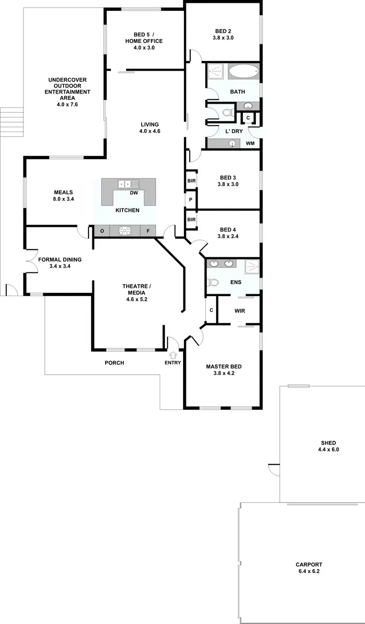 Floorplan of Homely house listing, 89 Averys Road, Jackass Flat VIC 3556