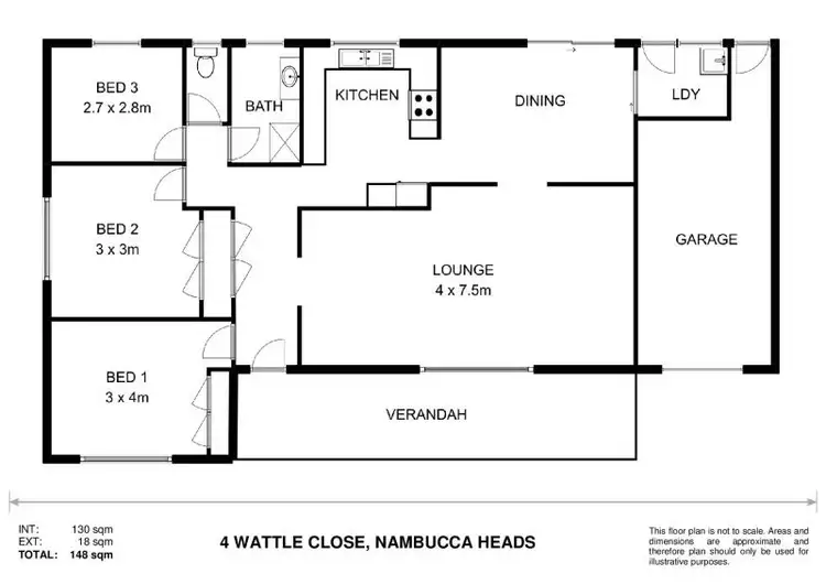 Floorplan of Homely house listing, 4 Wattle Close, Nambucca Heads NSW 2448