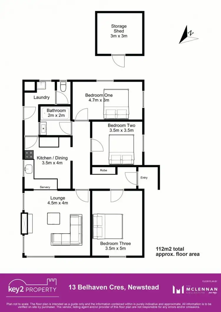 Floorplan of Homely house listing, 13 Belhaven Crescent, Newstead TAS 7250