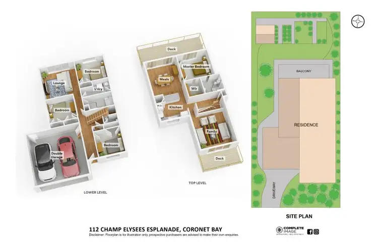 Floorplan of Homely house listing, 112 Champ Elysees Esplanade, Coronet Bay VIC 3984