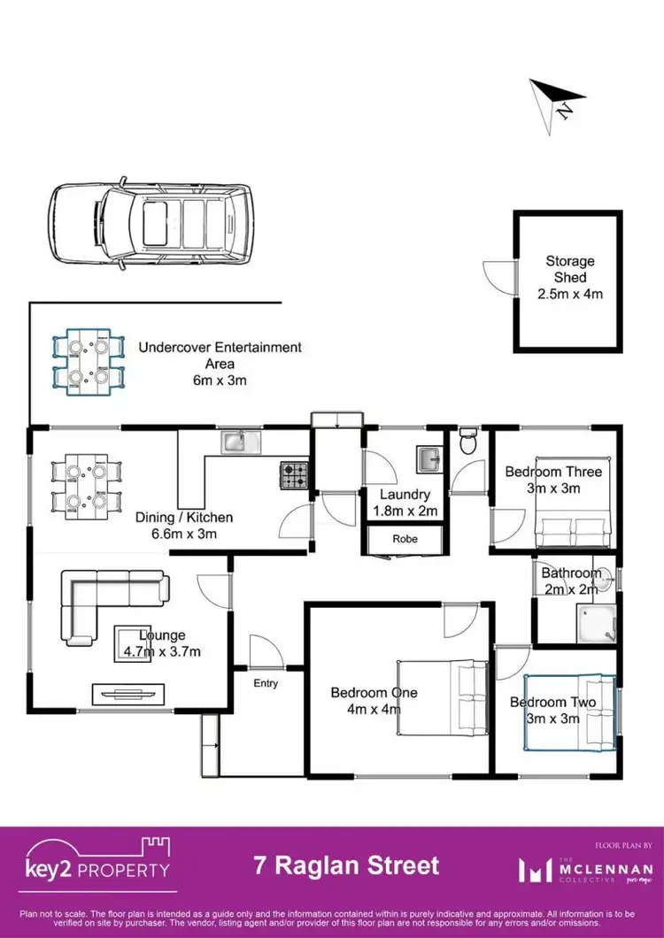 Floorplan of Homely house listing, 1/7 Raglan Street, Youngtown TAS 7249