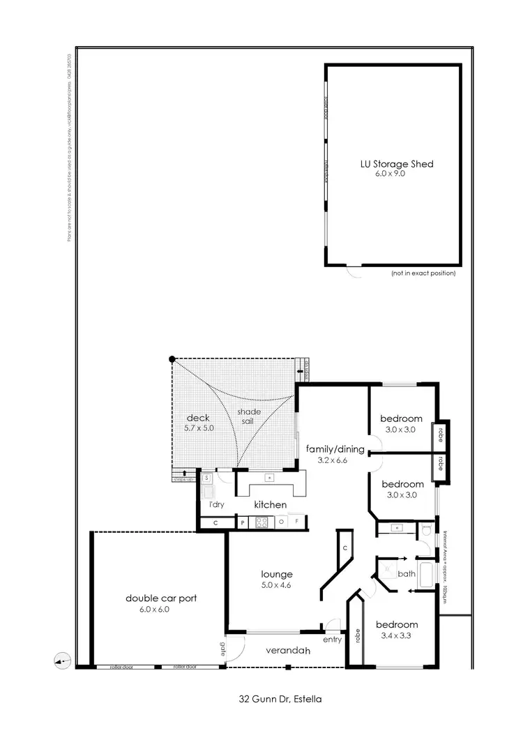 Floorplan of Homely house listing, 32 Gunn Drive, Estella NSW 2650