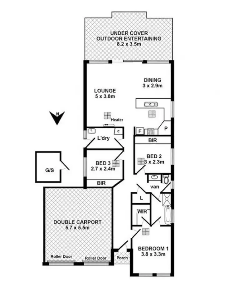 Floorplan of Homely house listing, 12 Pickard Circuit, Woodcroft SA 5162