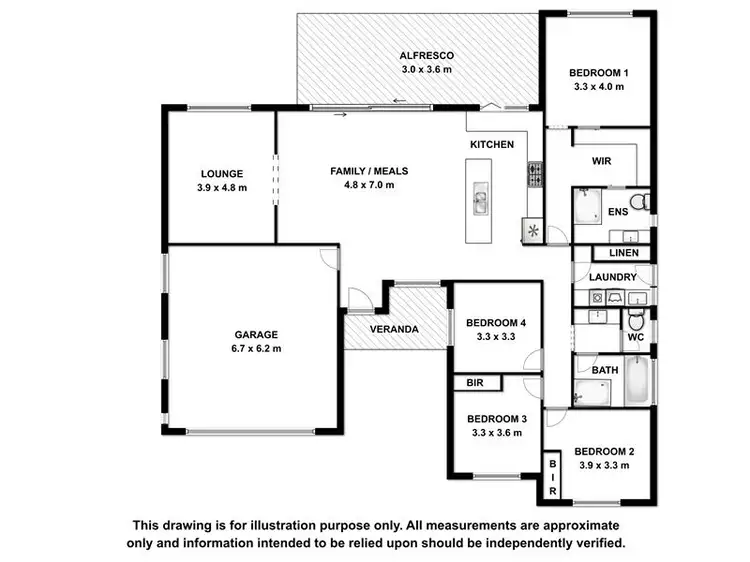 Floorplan of Homely house listing, 46 ST ANDREWS DRIVE, Mount Gambier SA 5290