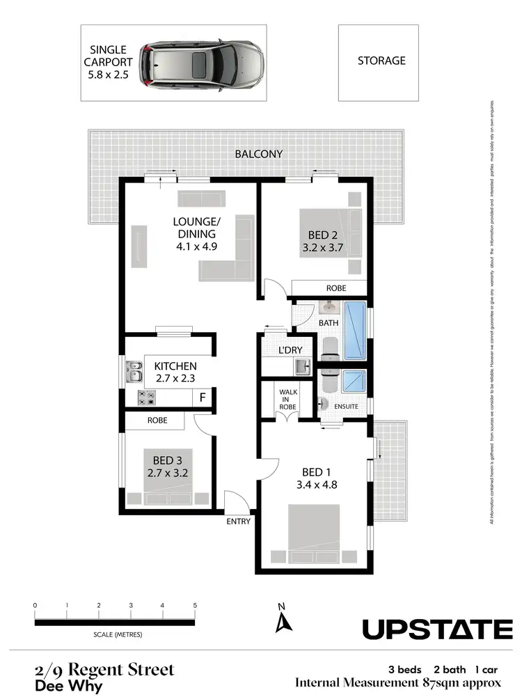 Floorplan of Homely unit listing, 2/9 Regent Street, Dee Why NSW 2099