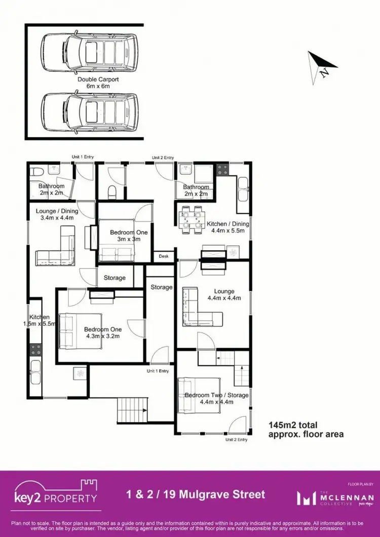 Floorplan of Homely house listing, 1&2/19 Mulgrave Street, South Launceston TAS 7249