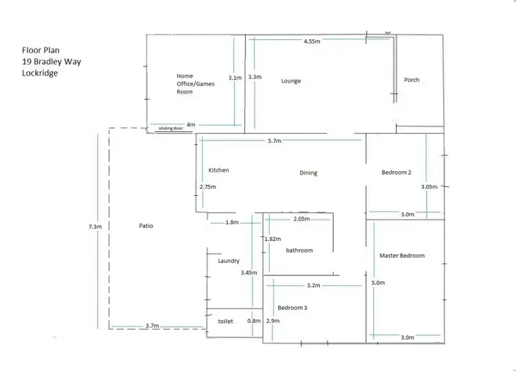 Floorplan of Homely house listing, 19 Bradley Way, Lockridge WA 6054