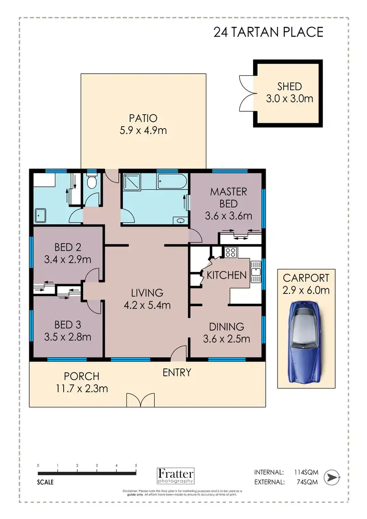 Floorplan of Homely house listing, 24 Tartan Place, Rasmussen QLD 4815