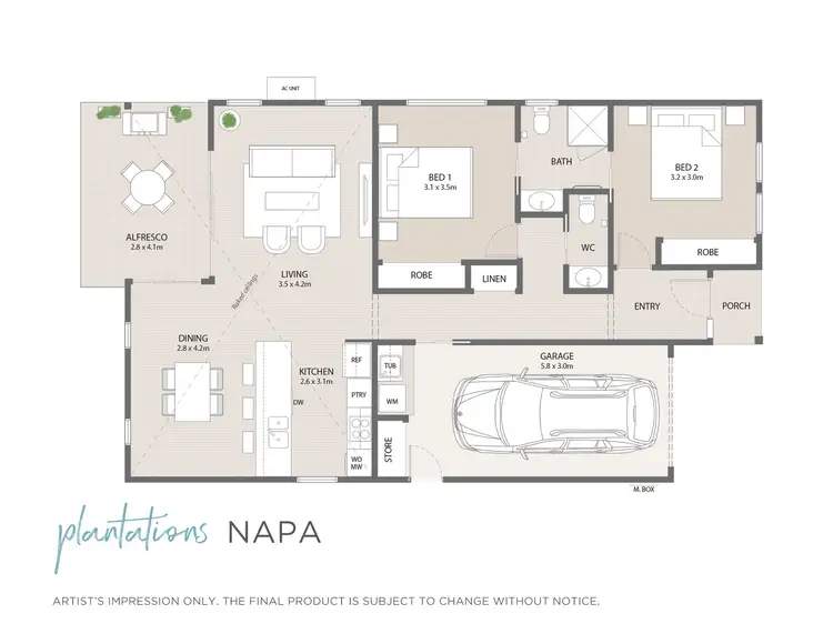Floorplan of Homely retirement listing, 53/11 McIntosh Crescent, Woolgoolga NSW 2456