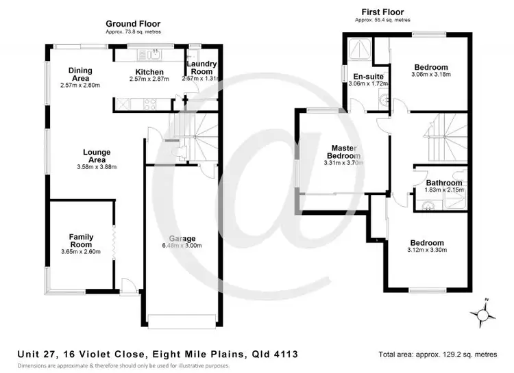 Floorplan of Homely townhouse listing, 27/16 Violet Close, Eight Mile Plains QLD 4113