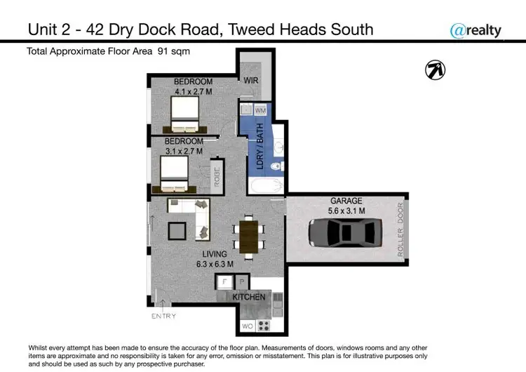 Floorplan of Homely apartment listing, 2/42 Dry Dock Road, Tweed Heads South NSW 2486