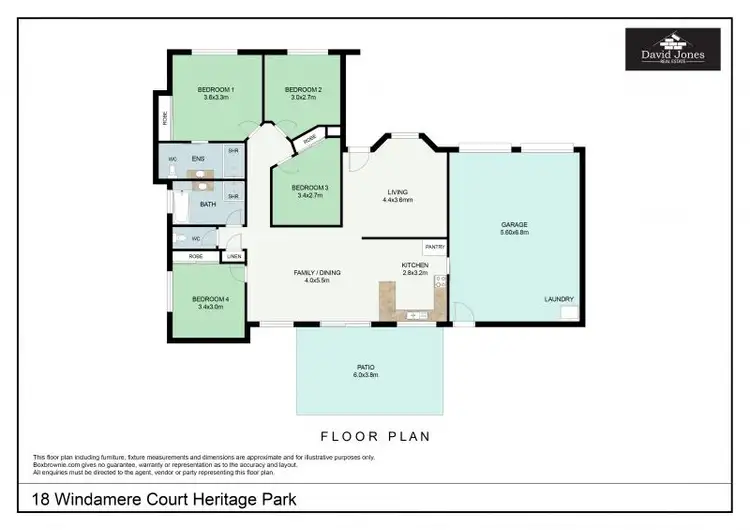 Floorplan of Homely house listing, 18 Windamere Ct, Heritage Park QLD 4118