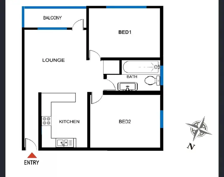 Floorplan of Homely unit listing, 14/23 The Crescent, Berala NSW 2141