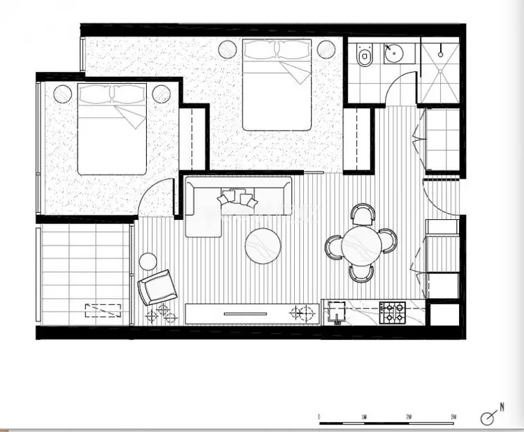 Floorplan of Homely apartment listing, 434/23 Blackwood Street, North Melbourne VIC 3051