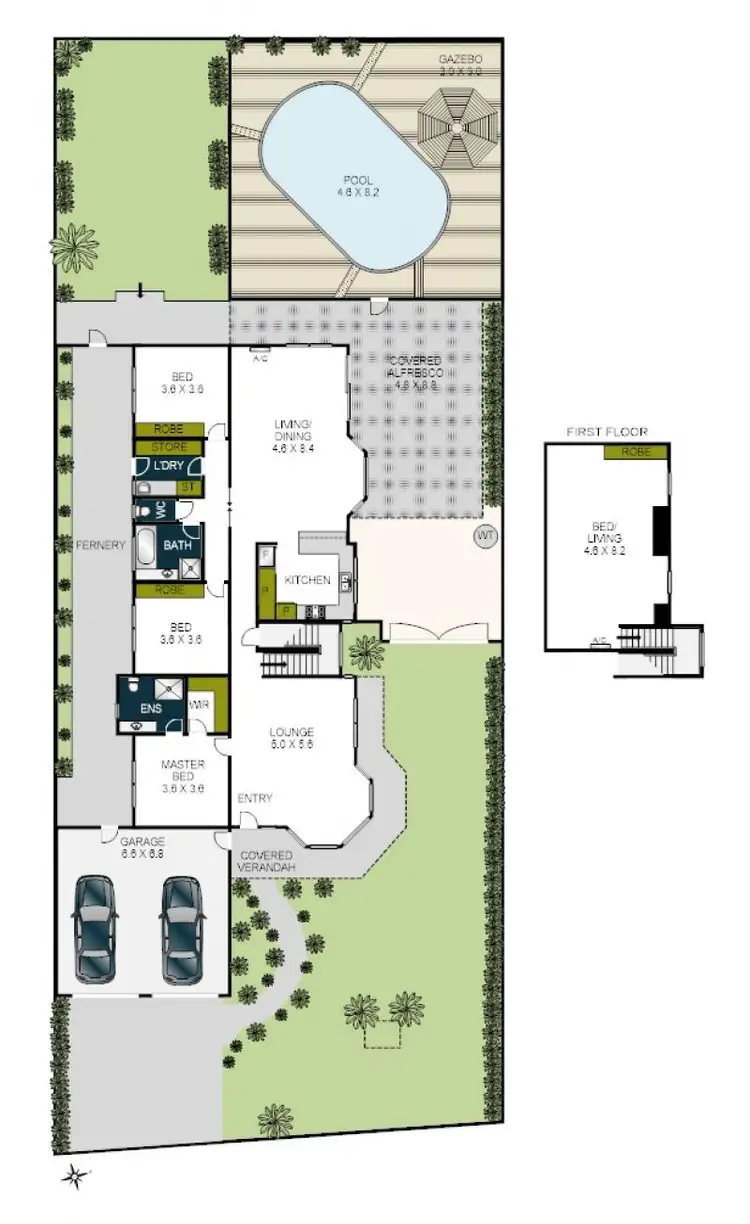 Floorplan of Homely house listing, 6 Clova Avenue, Hamlyn Heights VIC 3215