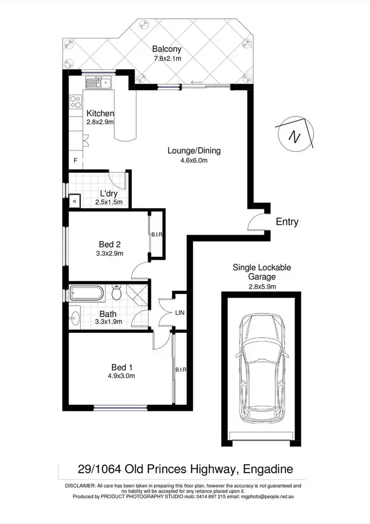 Floorplan of Homely unit listing, 29/1064 Old Princes Highway, Engadine NSW 2233