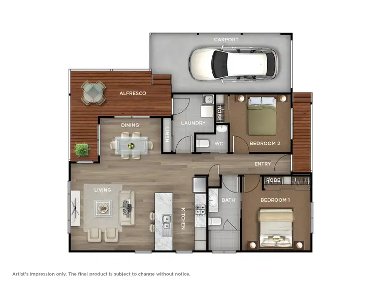 Floorplan of Homely retirement listing, 122/140 Hollinsworth Road, Marsden Park NSW 2765