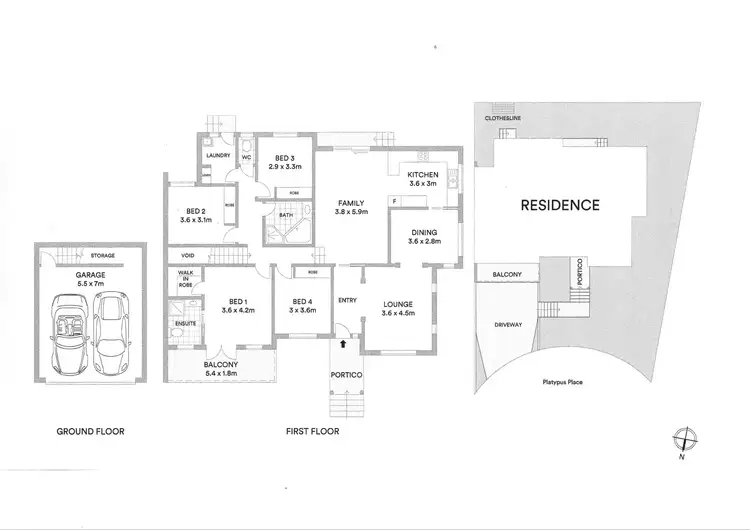 Floorplan of Homely house listing, 13 Platypus Place, Nicholls ACT 2913