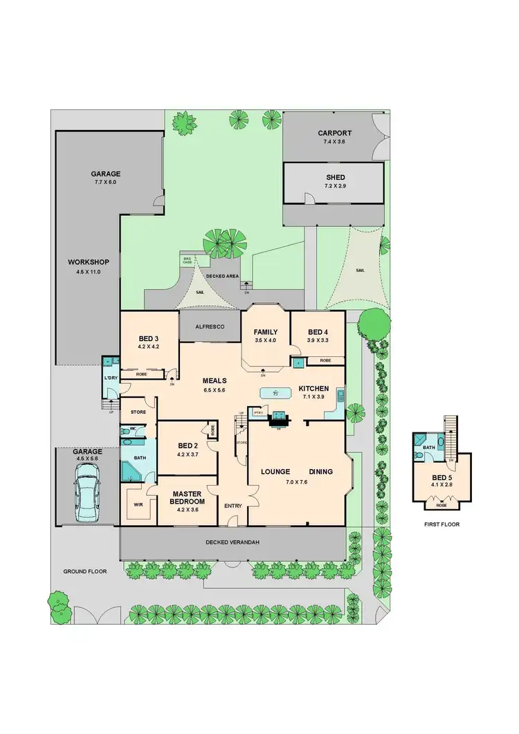 Floorplan of Homely house listing, 7 POWLETT STREET, Broadford VIC 3658