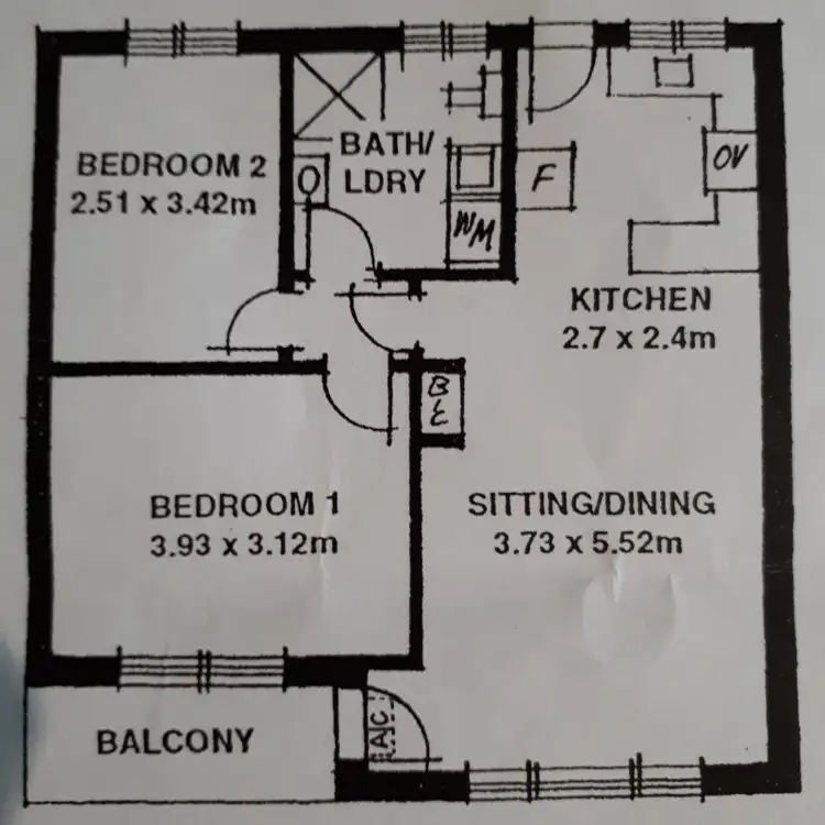 Floorplan of Homely unit listing, 5/502 Fullarton Rd, Myrtle Bank SA 5064