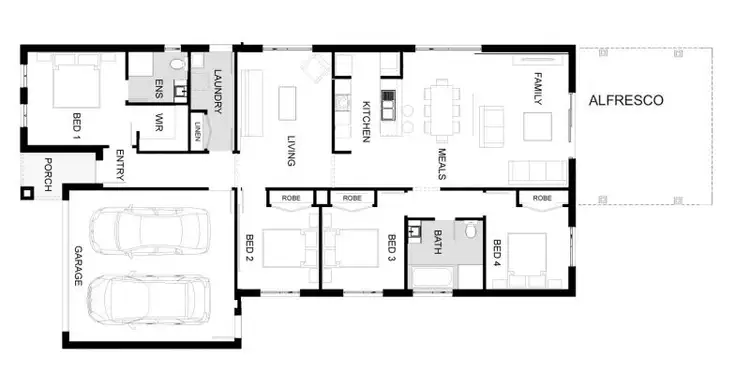 Floorplan of Homely house listing, 25 Channing Drive, Koroit VIC 3282
