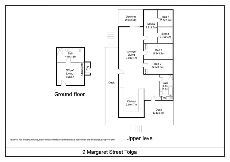 Floorplan of Homely house listing, 9 Margaret Street, Tolga QLD 4882