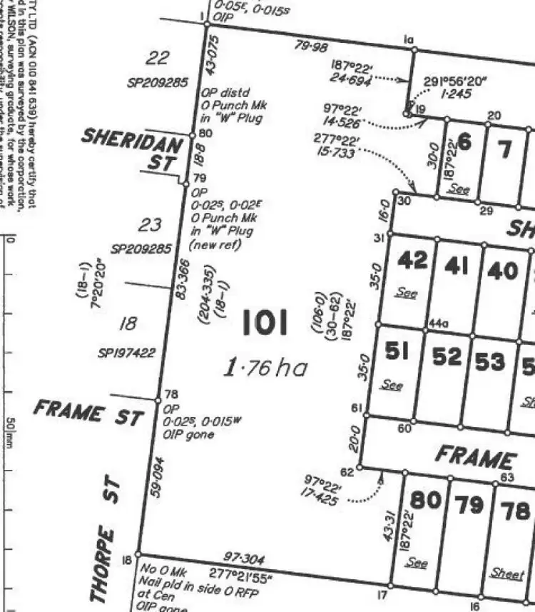 Floorplan of Homely land listing, Sheridan St, Chinchilla QLD 4413