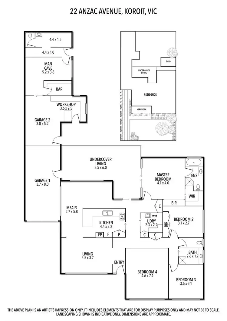 Floorplan of Homely house listing, 22 Anzac Avenue, Koroit VIC 3282