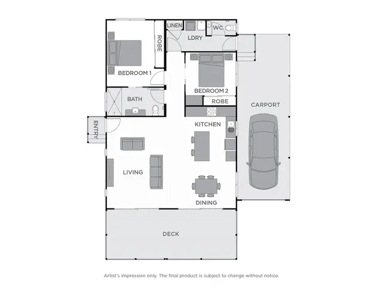 Floorplan of Homely retirement listing, 102/1 Norman Street, Lake Conjola NSW 2539