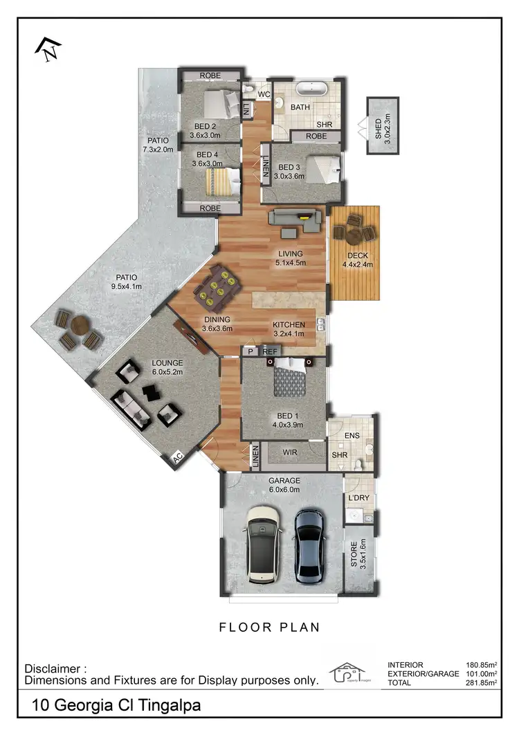Floorplan of Homely house listing, 10 Georgia Close, Tingalpa QLD 4173
