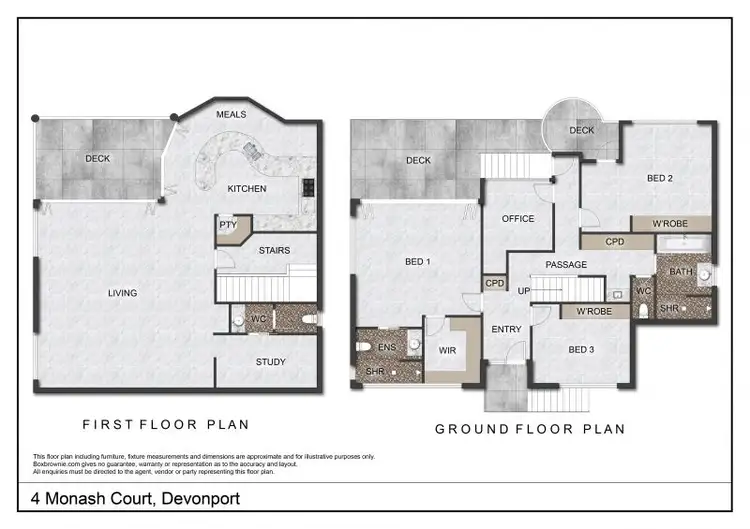 Floorplan of Homely house listing, 4 Monash Court, Devonport TAS 7310