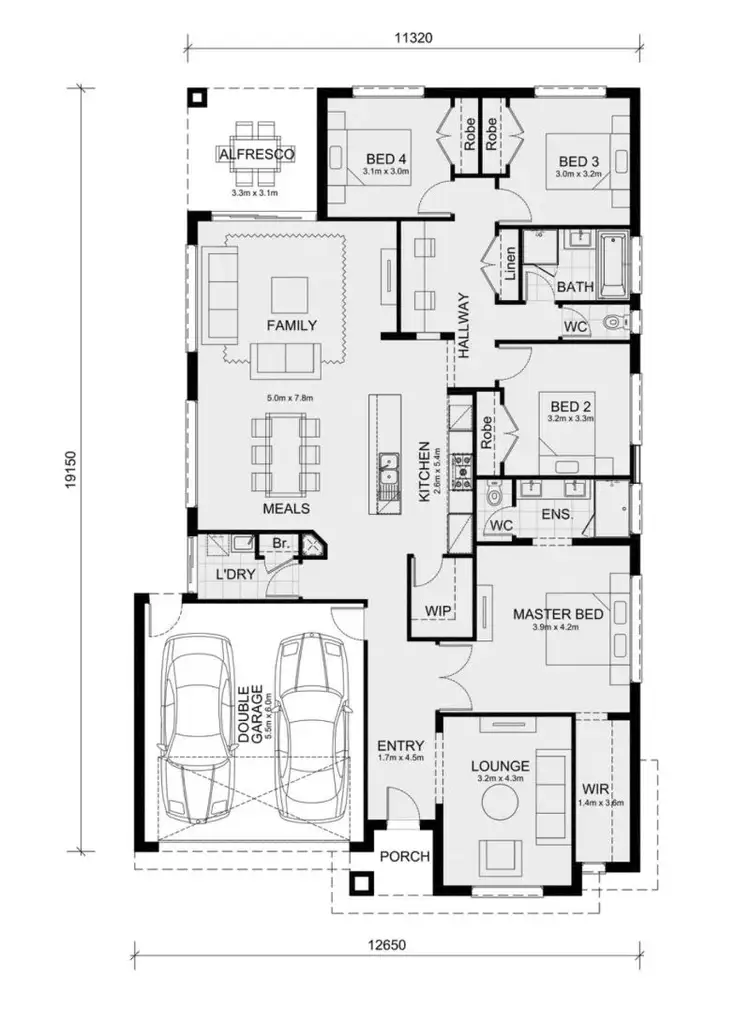 Floorplan of Homely house listing, 17 Wimbledon Blvd, Strathtulloh VIC 3338