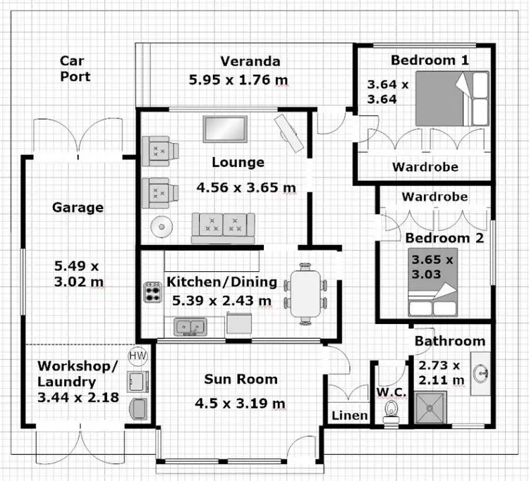 Floorplan of Homely house listing, 8 Palmer Drive, Labrador QLD 4215