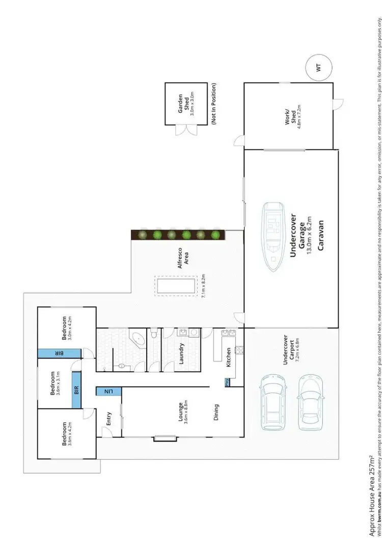 Floorplan of Homely house listing, 5 Miller Street, Waikerie SA 5330