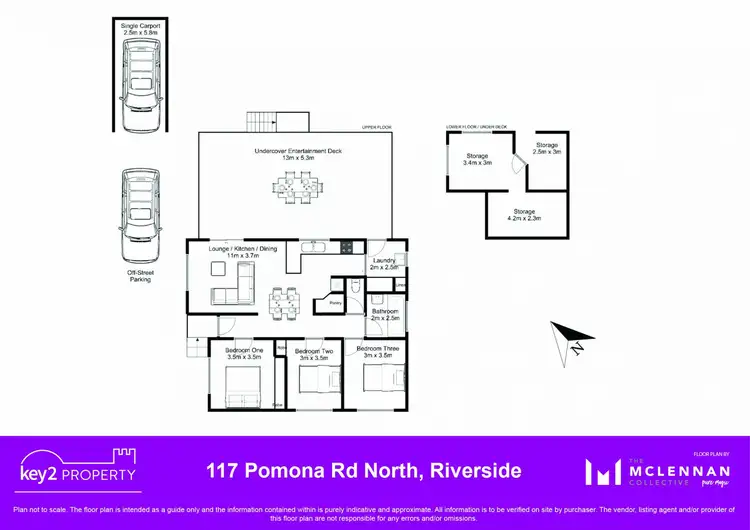 Floorplan of Homely house listing, 117 Pomona Road North, Riverside TAS 7250
