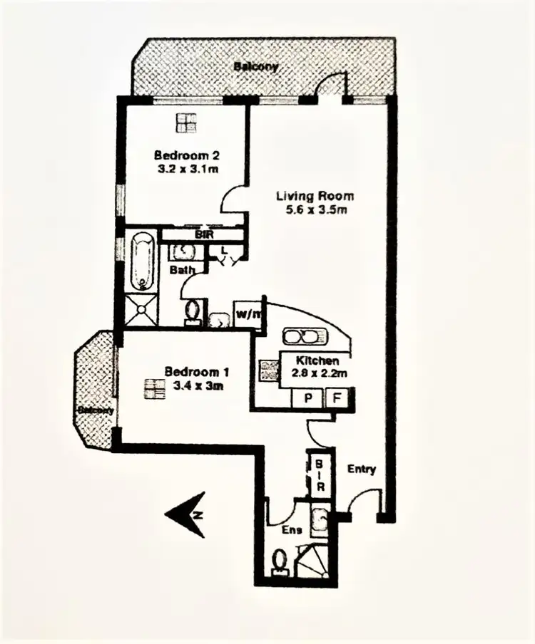 Floorplan of Homely apartment listing, 17/17 Colley Tce, Glenelg SA 5045