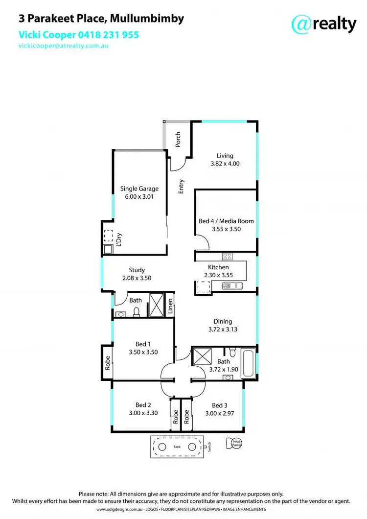 Floorplan of Homely house listing, 3 Parakeet Place, Mullumbimby NSW 2482