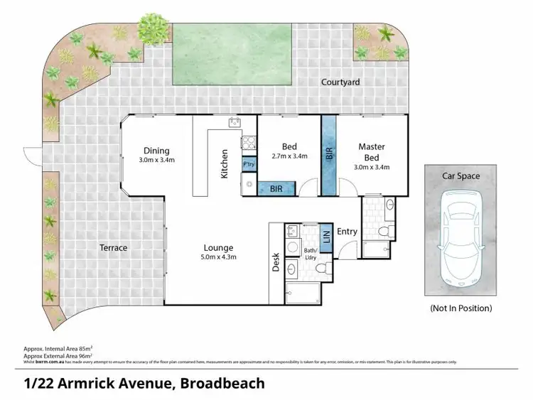 Floorplan of Homely unit listing, 1/22 Armrick Avenue, Broadbeach QLD 4218