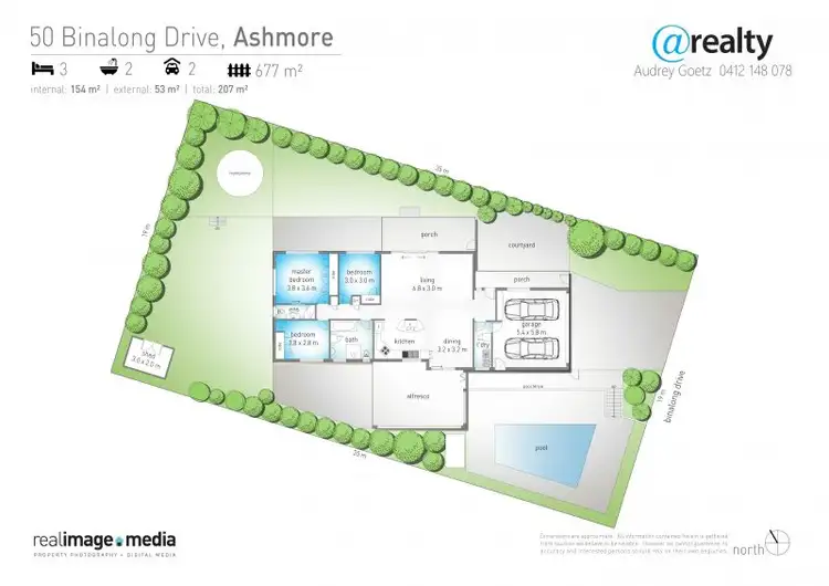 Floorplan of Homely house listing, 50 Binalong Drive, Ashmore QLD 4214