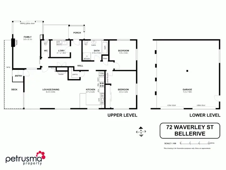 Floorplan of Homely house listing, 72 Waverley Street, Bellerive TAS 7018