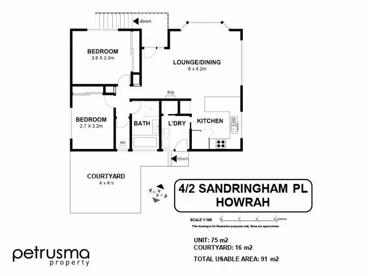 Floorplan of Homely house listing, 4/2 Sandringham Place, Howrah TAS 7018